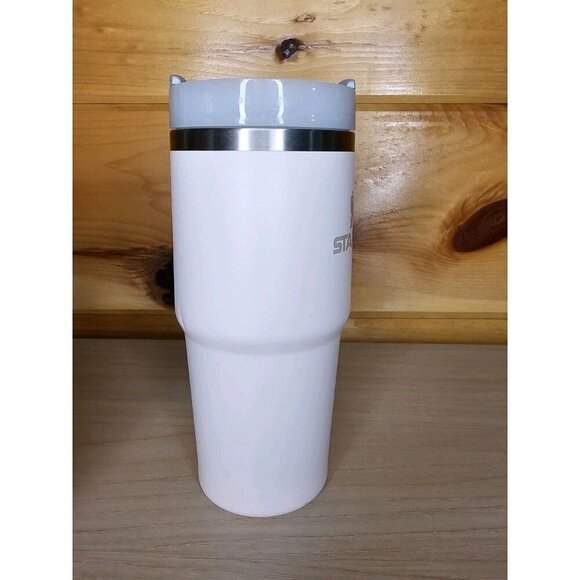 STANLEY 14oz Tumbler Light Pink With Lid With Straw Opening Travel Coffee,Tea - Picture 8 of 13